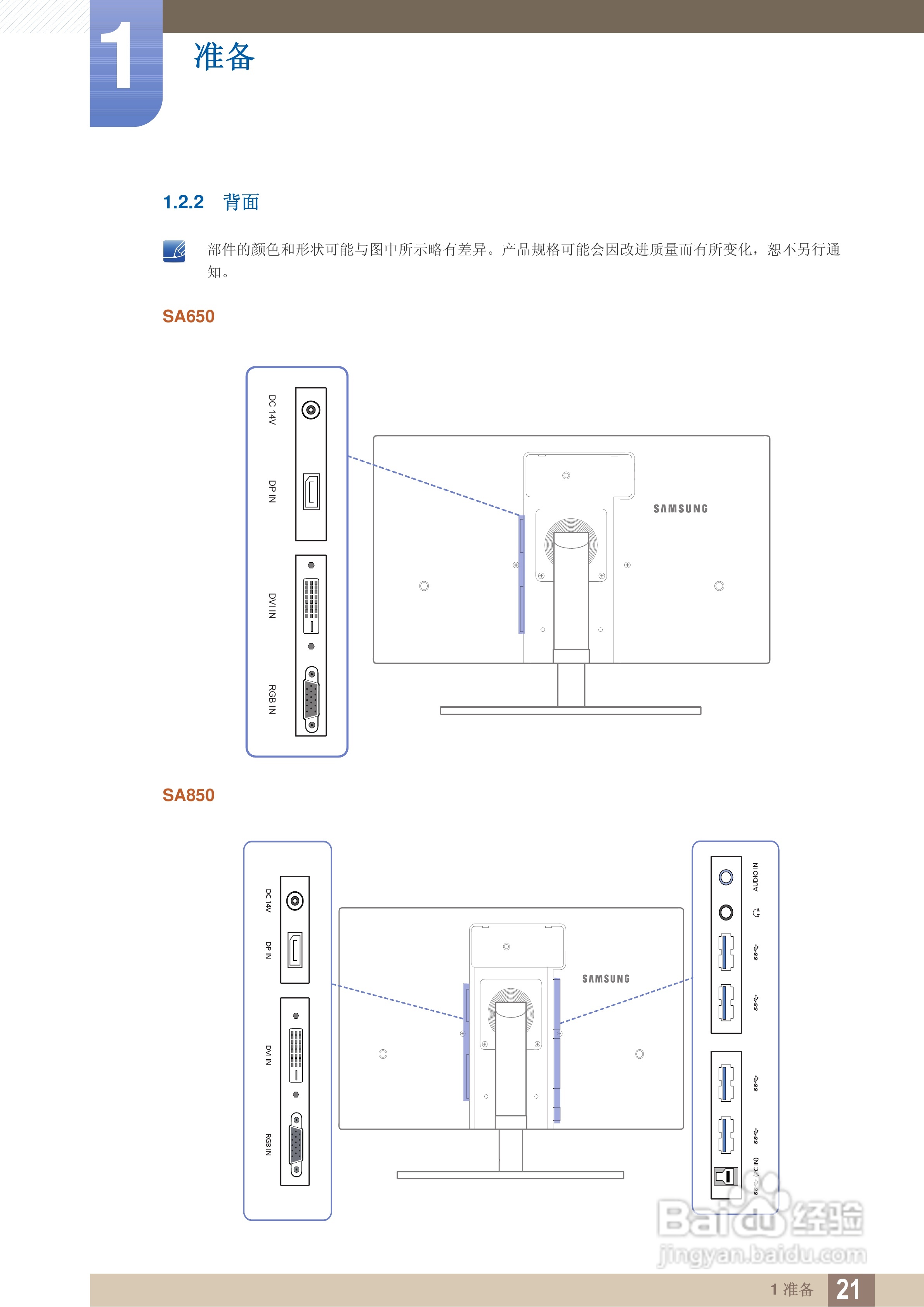 三星S24A850DW液晶显示器使用说明书:[3]