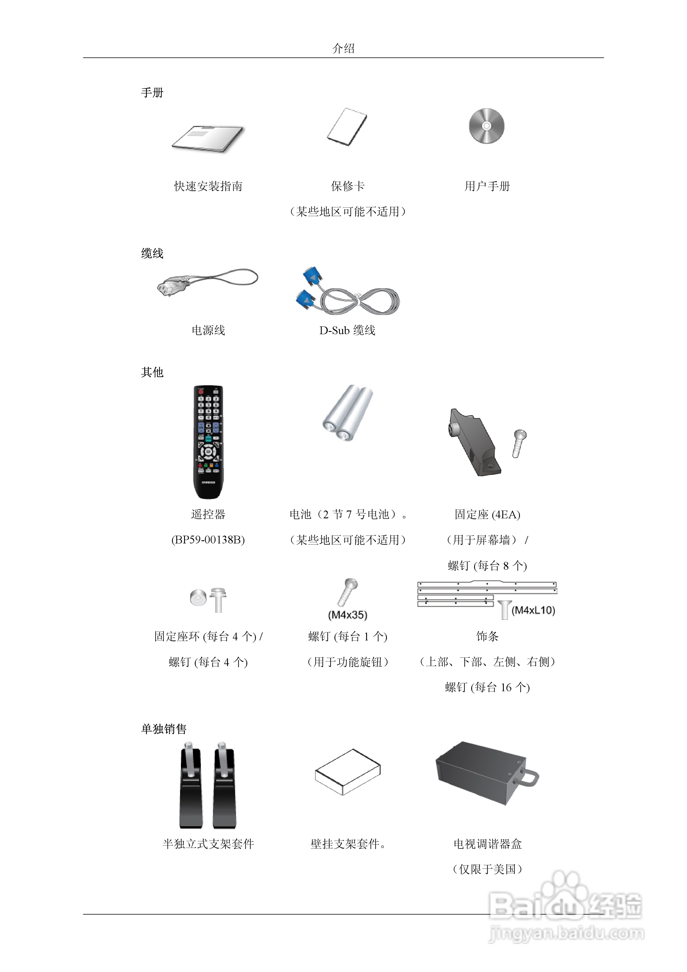 三星UD55A液晶显示器使用说明书:[1]