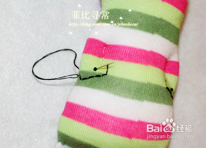 DIY粉可爱的袜子猫成为新宠（分享过程）