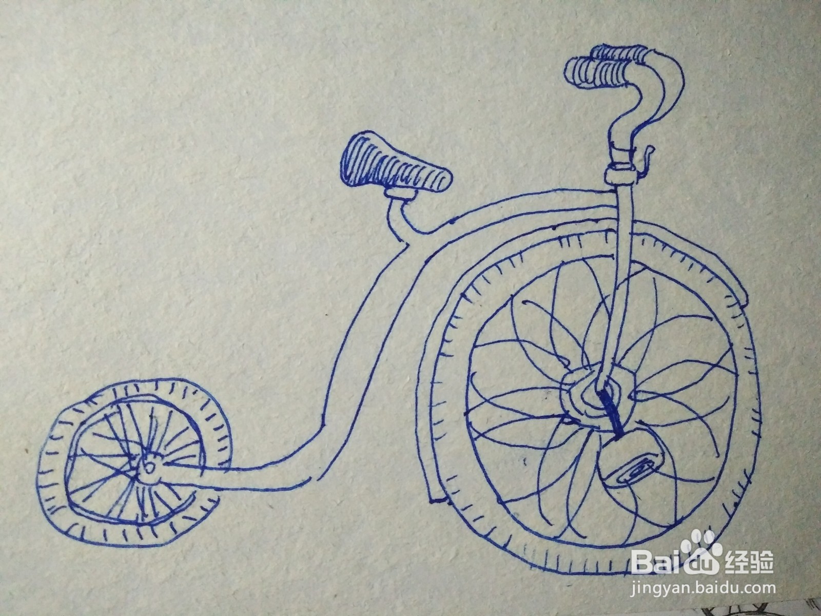 <b>怎么画老式自行车简笔画</b>