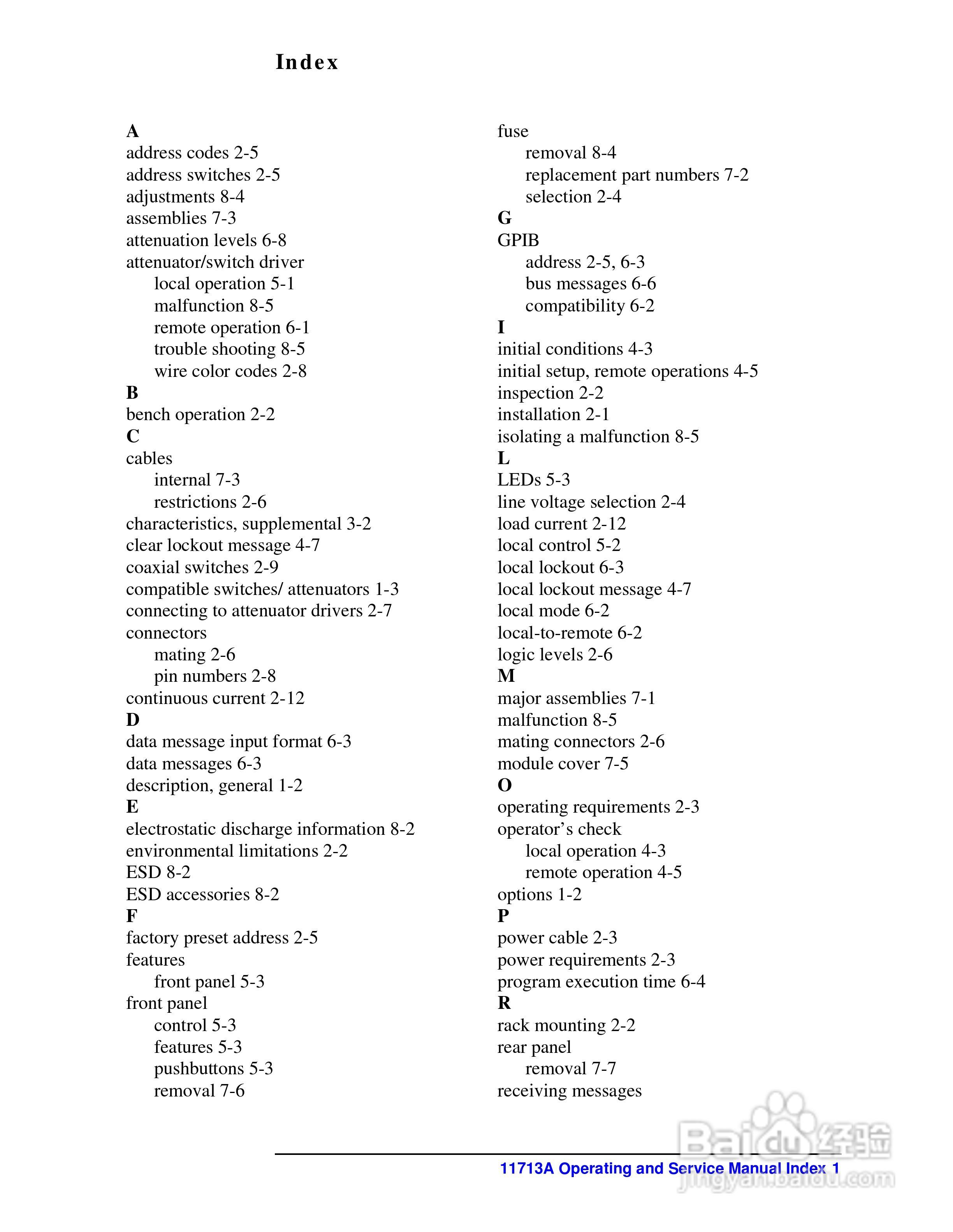 Agilent/HP 11713A衰减器说明书:[9]