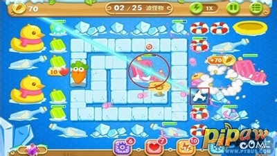 保卫萝卜2第47关宝石金萝卜获得攻略