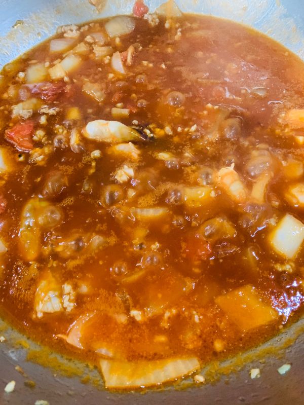 虾仁肉酱意大利面