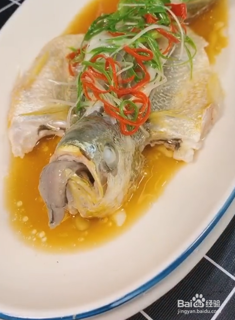 蒸大黄鱼的做法