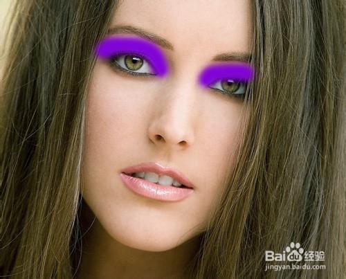 一种简单的用PS给照片加上眼影效果的方法