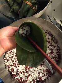 红豆蜜枣小脚粽