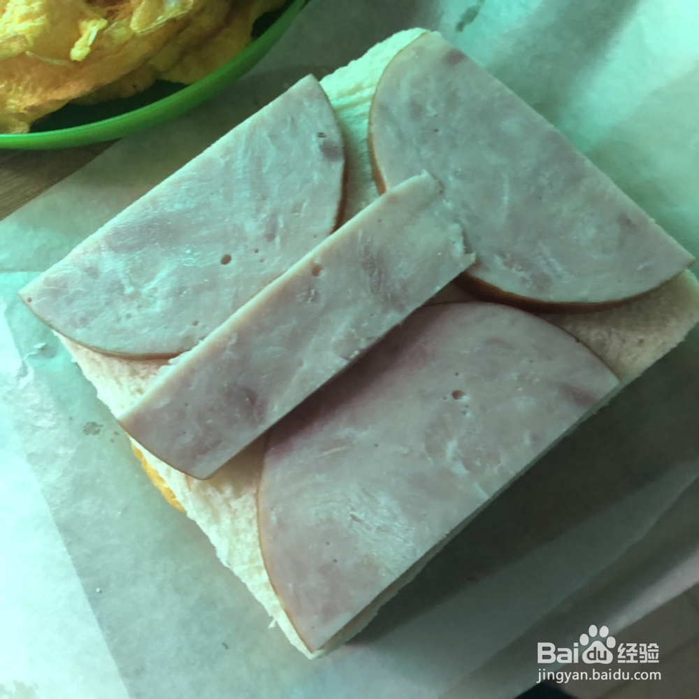 农家菜火腿鸡蛋三文治