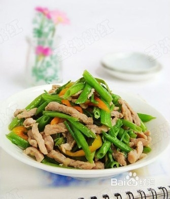 香香美味的空心菜炒肉丝制作步骤过程