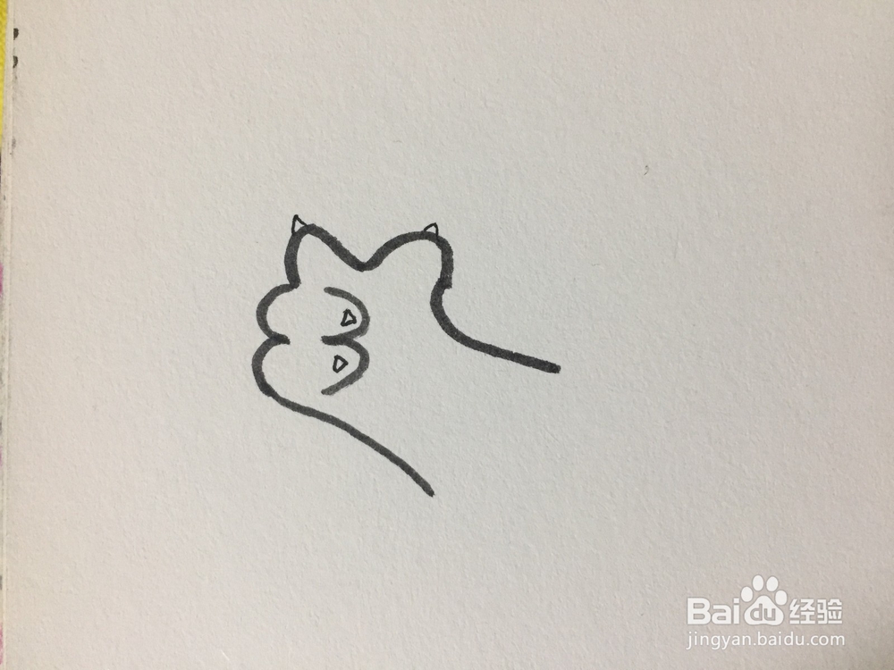 如何用数字3画一个爱心猫爪