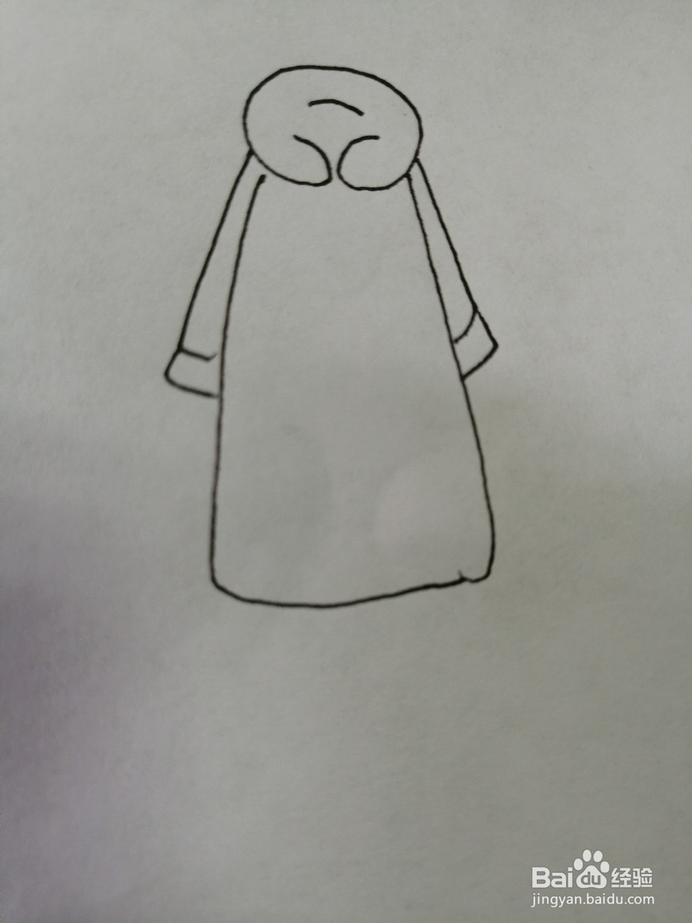 简笔画小棉袄怎么画