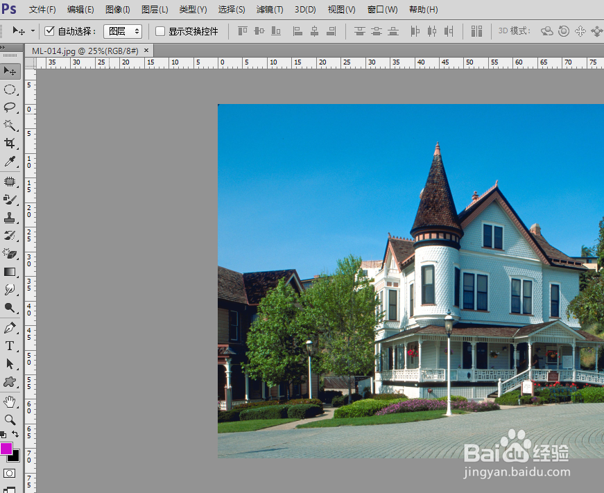 ps中怎么用混合器画笔工具制作油彩画效果