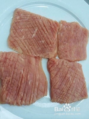 简易炸猪排的制作方法