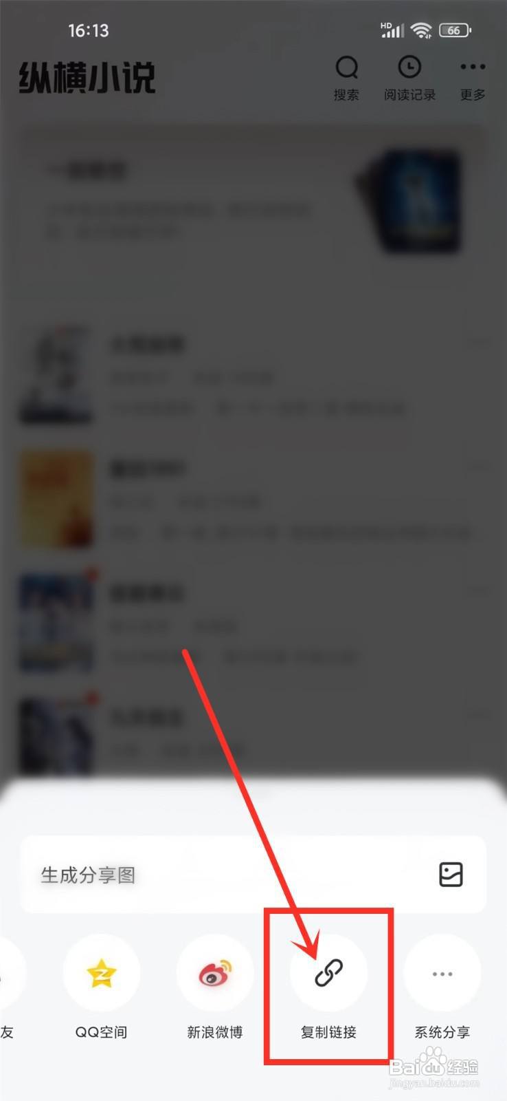 纵横小说app书籍链接在哪复制