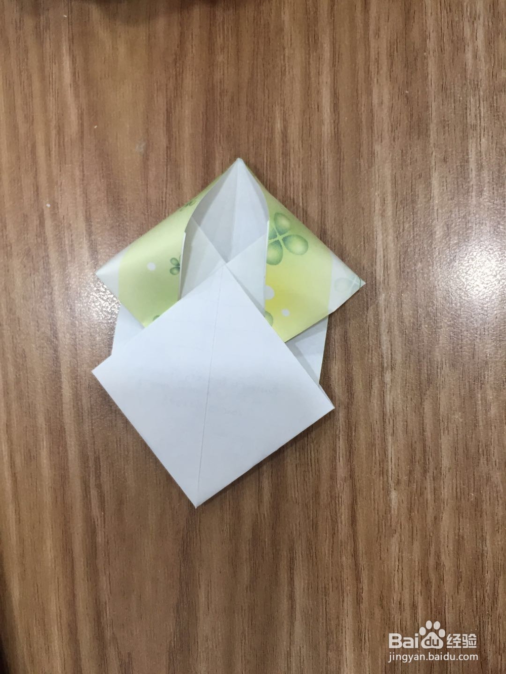 信纸花样的折法-双方形