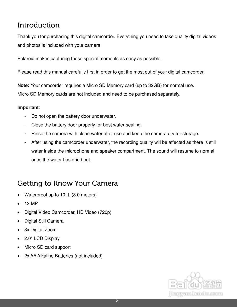 宝丽来ID642数码相机说明书:[1]