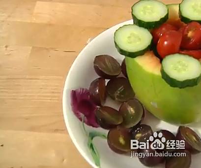 教你如何制作水果拼盘之木瓜拼盘 百度经验