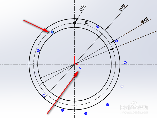 solidworks圆周阵列对象以后草图欠定义如何处理