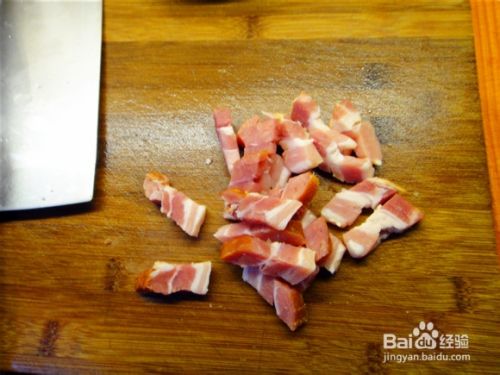 白菜花西兰花炒腊肉 百度经验