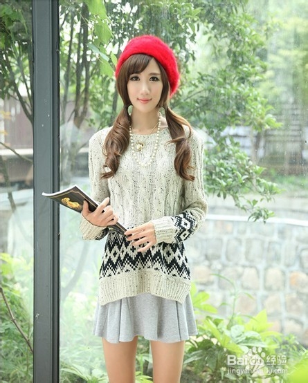 今年最流行的学院风小清新羊毛衫搭配