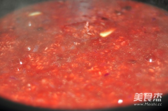 奶油甜菜根炖饭