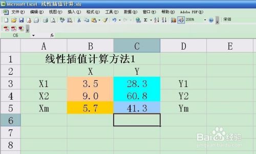 使用Excel进行线性插值的两种计算方法