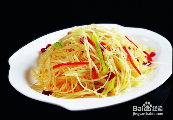 酸辣土豆丝的制作