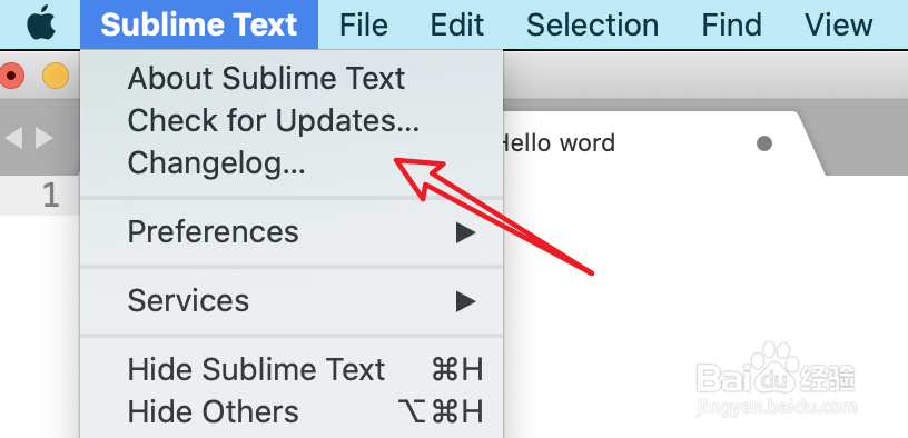 mac版SublimeText怎么查看版本号怎么检查更新