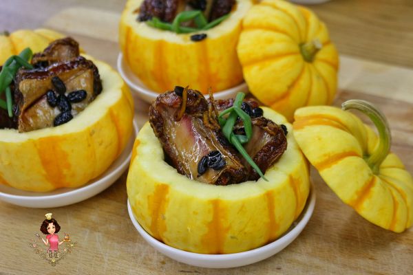 豆豉排骨南瓜盅