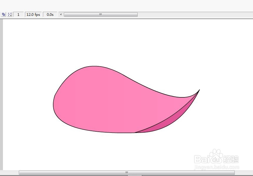 flash绘制粉红色花瓣的教程