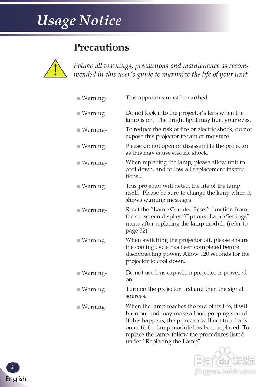 三洋 PDG-DSU30投影机说明书:[1]