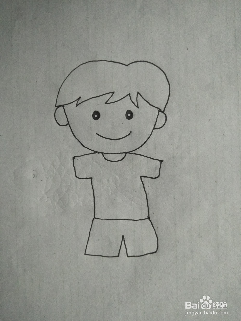 小男孩简笔画教学