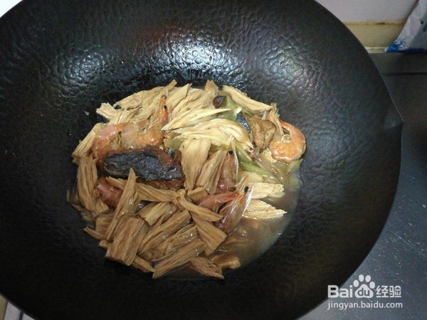 教你做腐竹炖鱼干