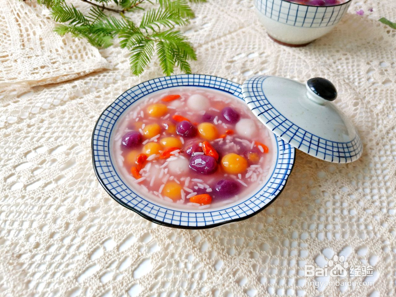 酒酿彩色芋圆的做法