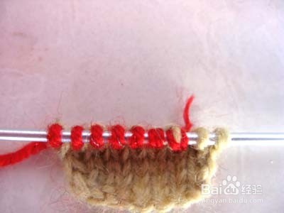 织围巾时怎么续线