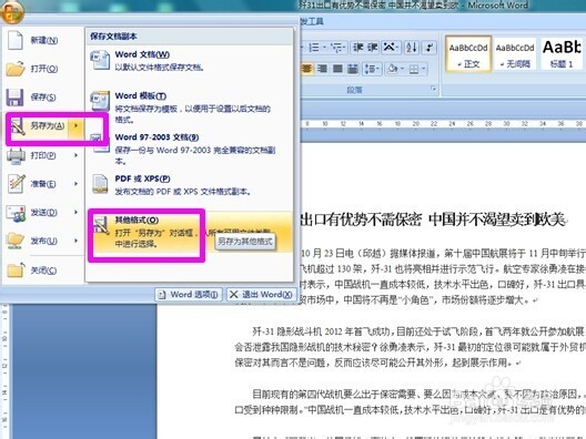 怎么把word文件转换为txt文件