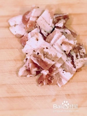 花梗炒咸肉--变废为宝,西兰花梗不浪费了。