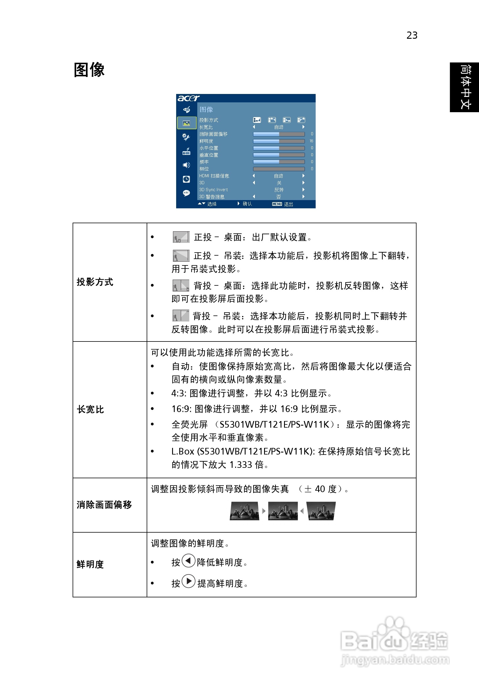 宏基P5206投影使用说明书:[4]