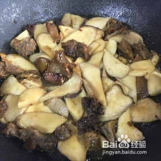 怎么做杏鲍菇烧牛筋