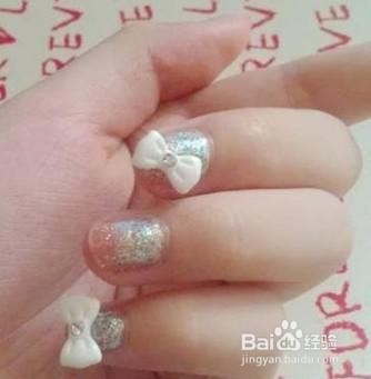 清纯气质美甲教程