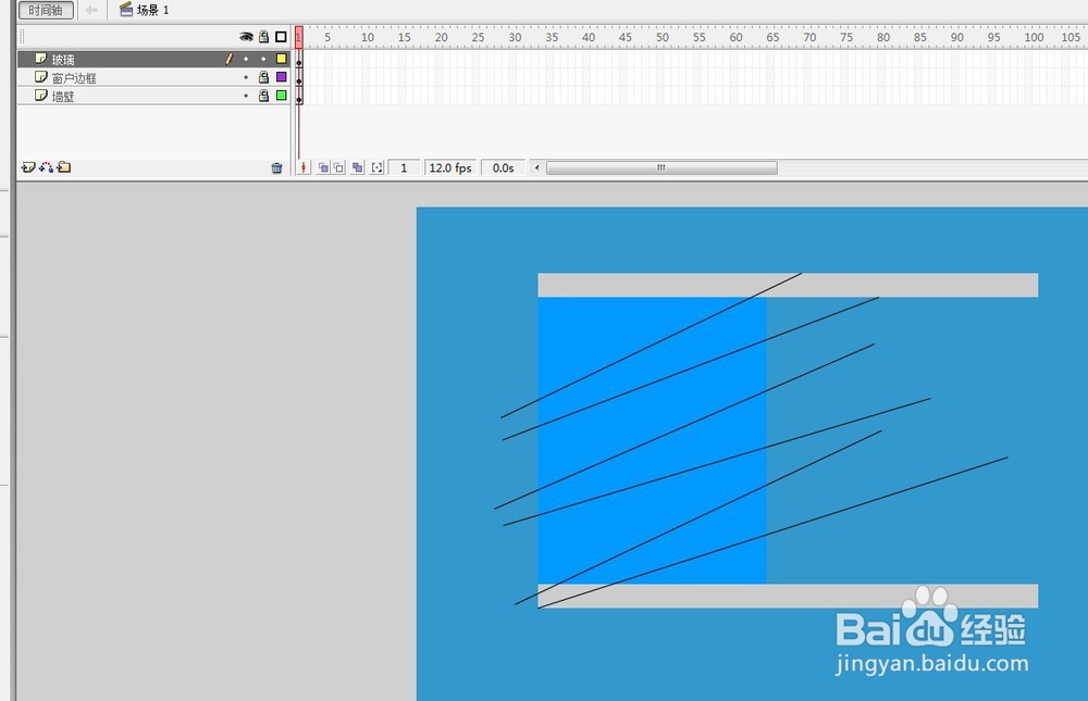 flash软件绘制窗户的教程