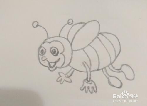如何画一只小蜜蜂？