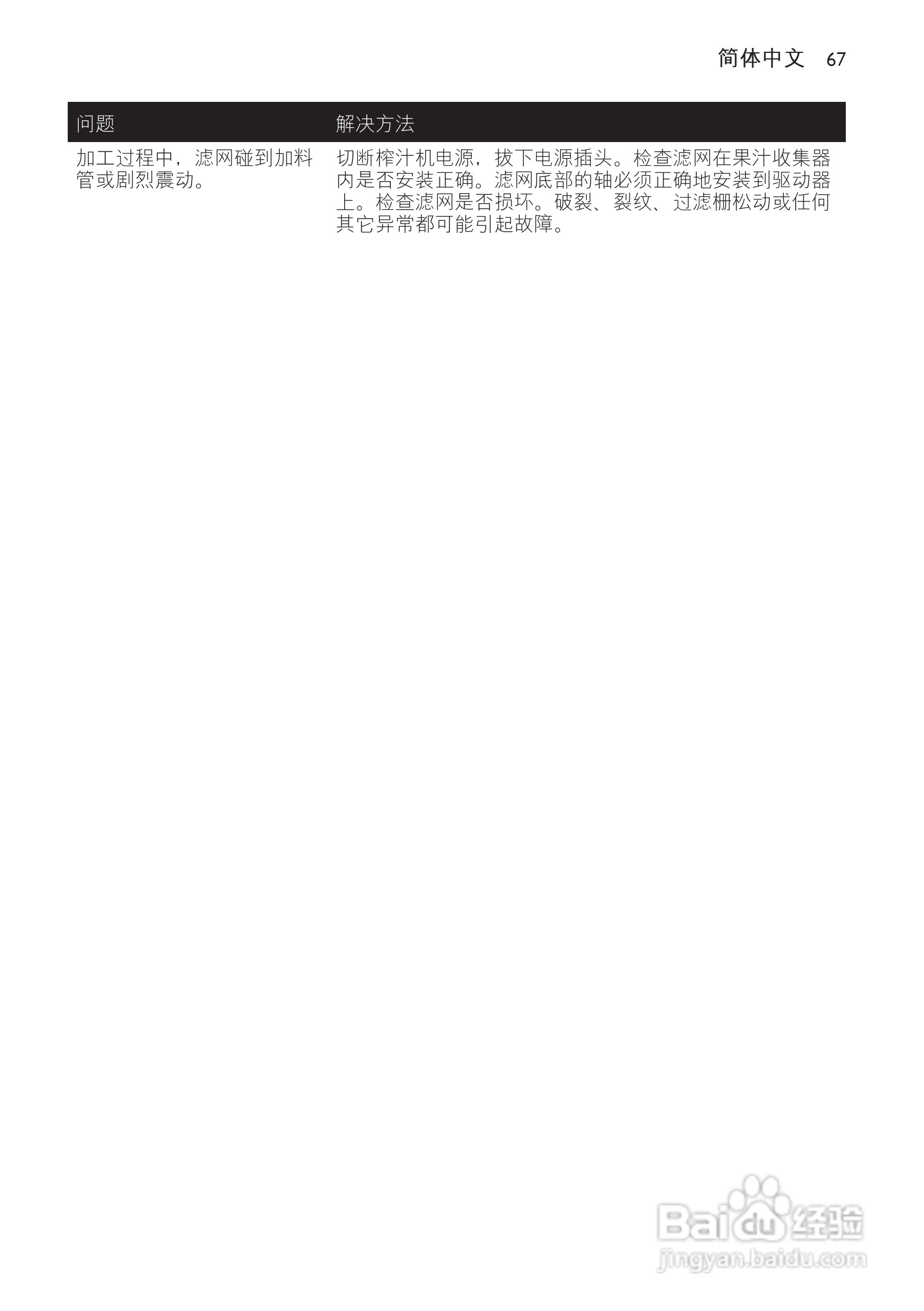 飞利浦HR1810榨汁机使用说明书:[7]