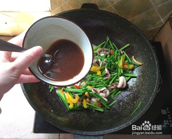 小炒八爪鱼的制作方法