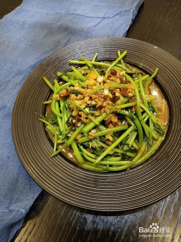 蒜香酱茼蒿的做法