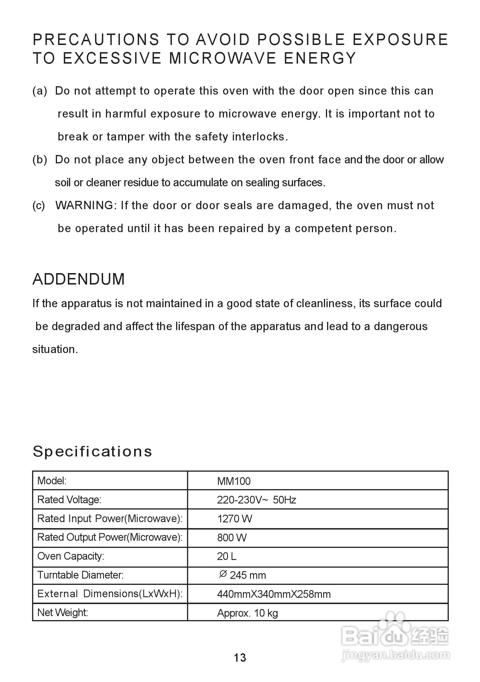 惠而浦MM100轻松煮系统微波炉说明书:[1]