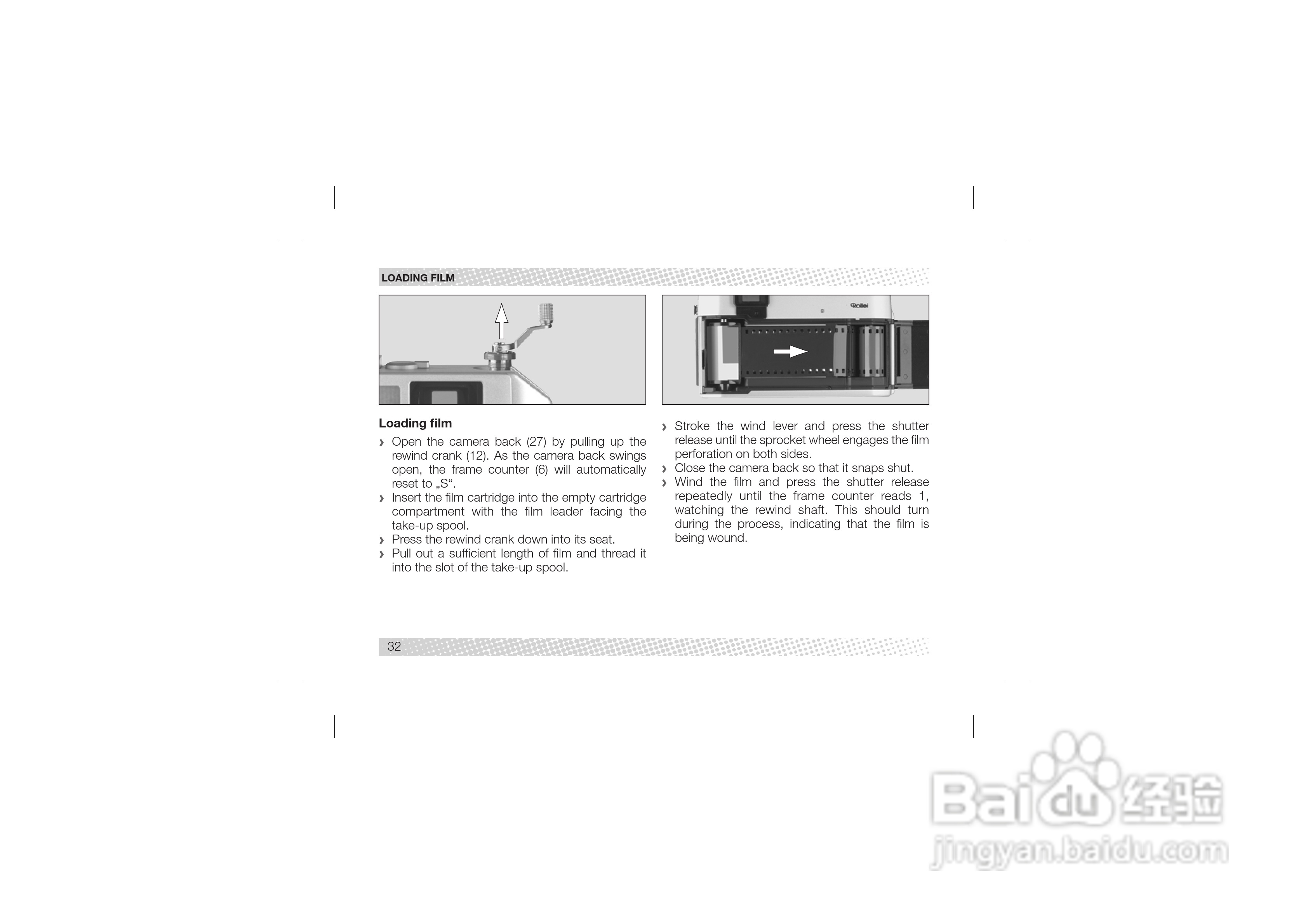 Rollei 35 RF型数码相机说明书:[4]