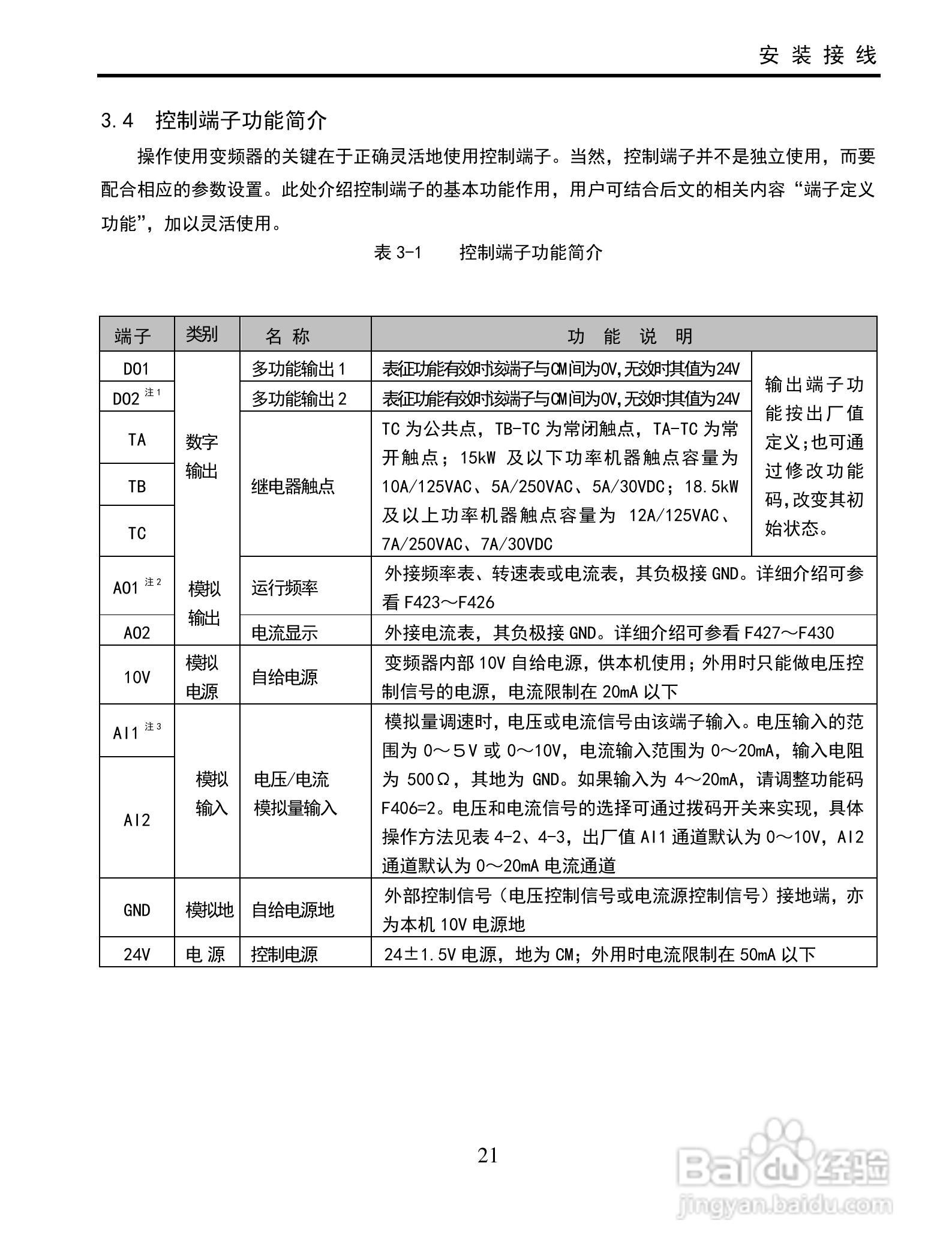 欧瑞E2000-2500T3变频器使用说明书:[3]