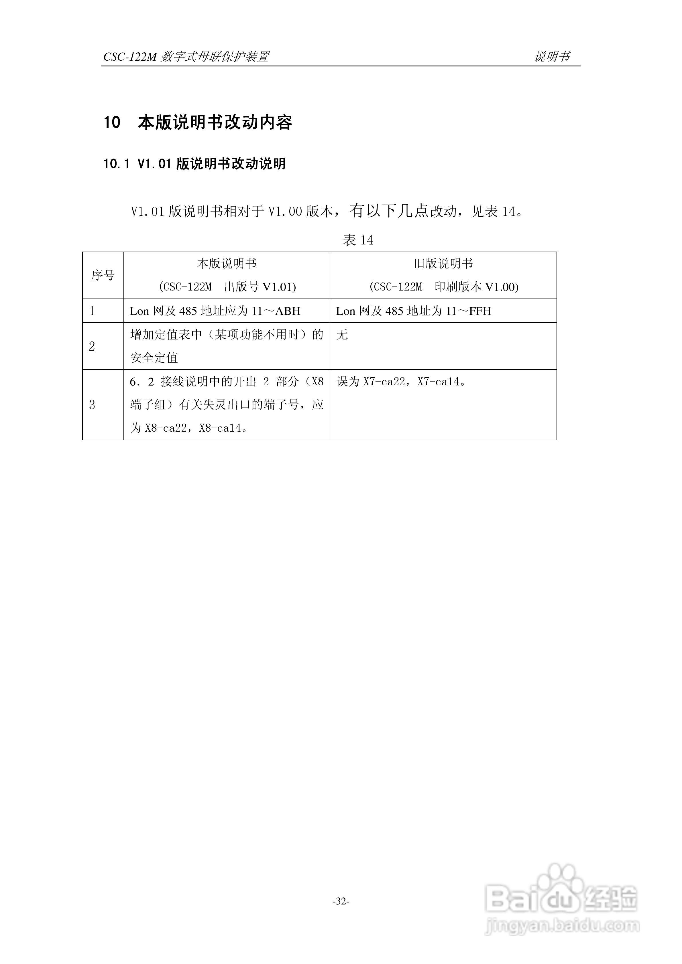 四方CSC-122M数字式母联保护装置说明书:[4]