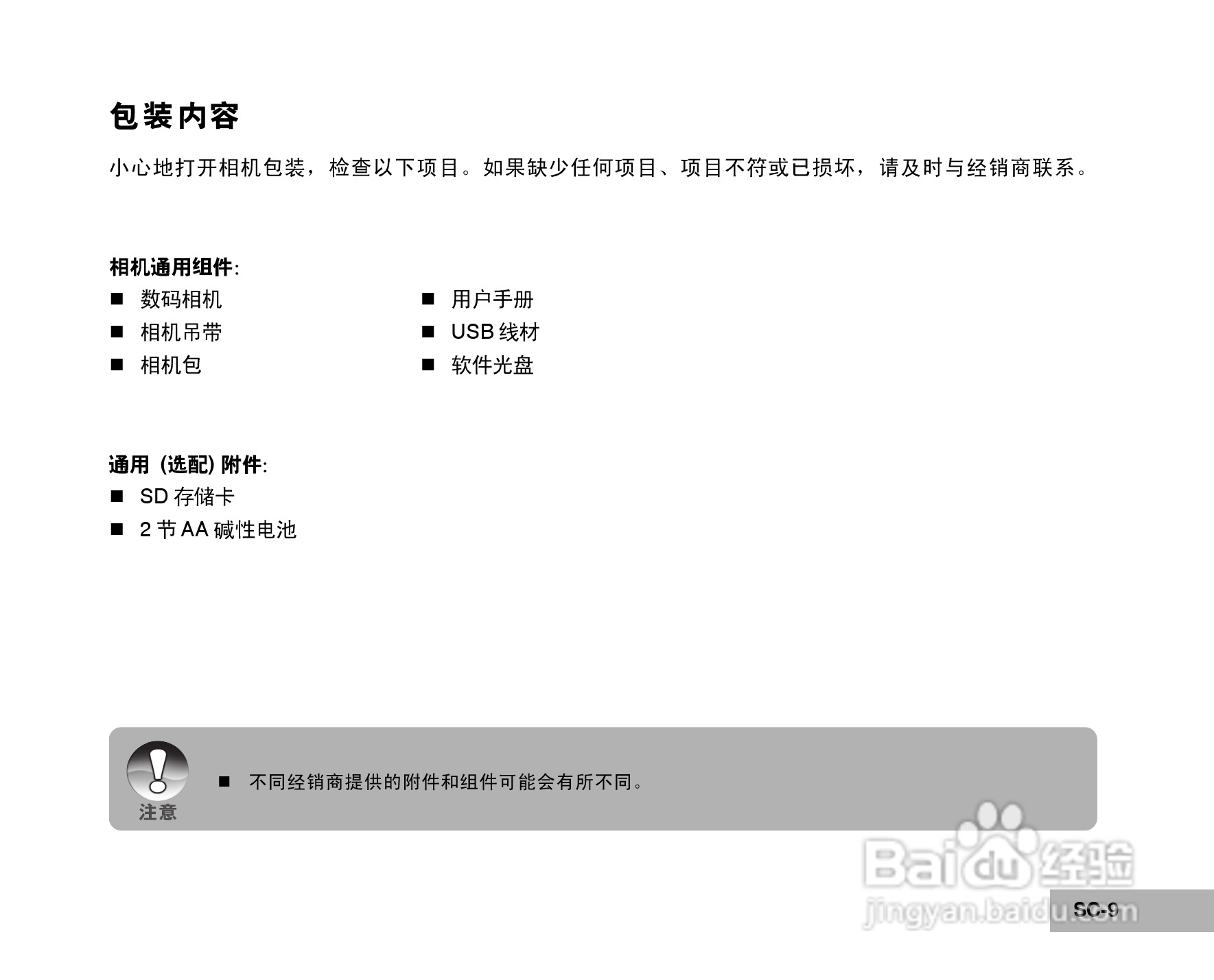 拍得丽SL-50码相机使用说明书:[1]