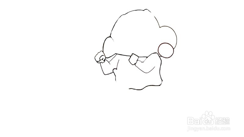 蜡笔小新简笔画步骤